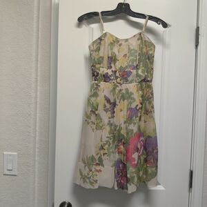 Tracy Reese Strapless Silk Chiffon Dress